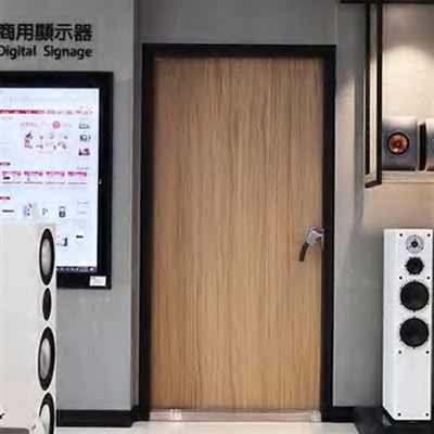 Brandwerende enkele houten deur